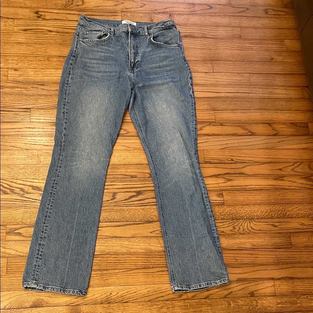 Reformation Peyton High-Rise Bootcut Blue Jeans Sz 31